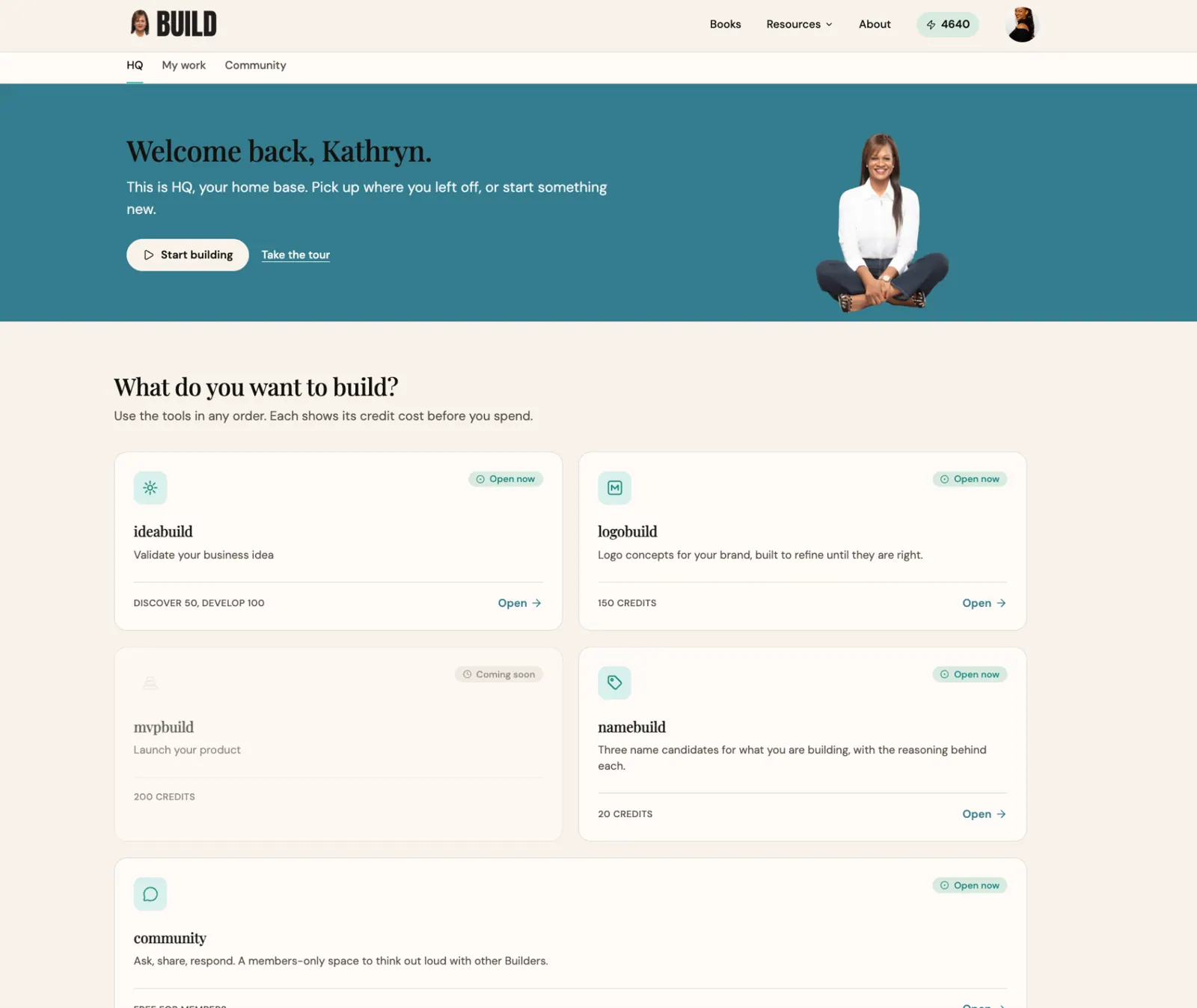 BUILD app tool view